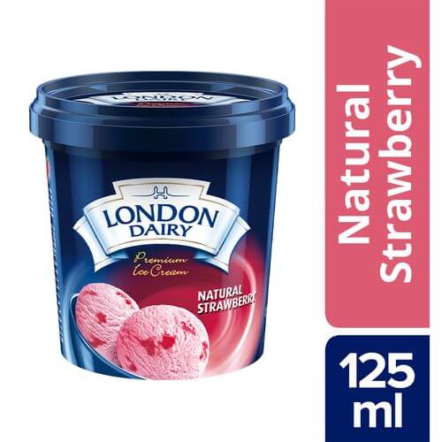 [6291003096198] London Dairy Strawberry Ice Cream 125ml