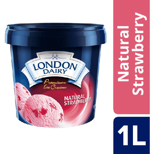 [6291003096457] London Dairy Strawberry Ice Cream 1L