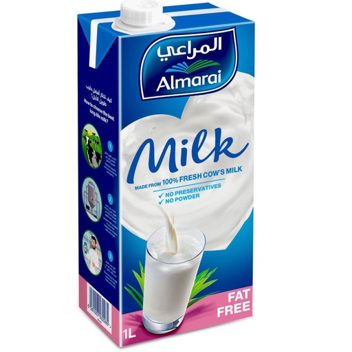 [6281007042345] Al Marai Milk Fat Free 1L
