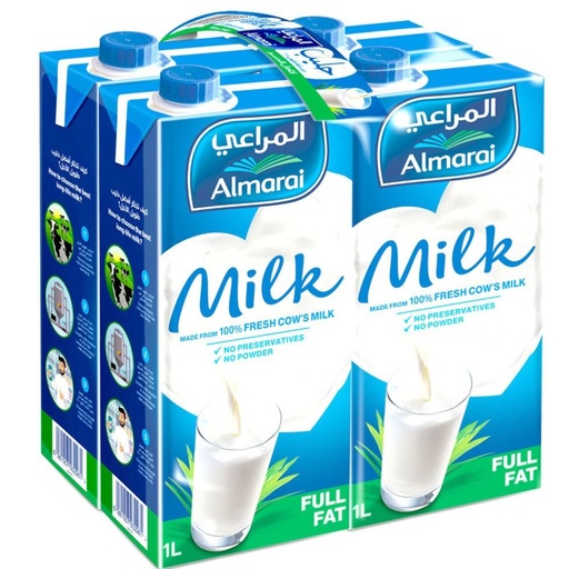 [6281007042604] Al Marai Milk FF 1L * 4pcs