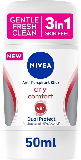 [4005900908070] NIVEA Antiperspirant Stick for Women, 48h Protection, Dry Comfort Quick Dry, 50ml
