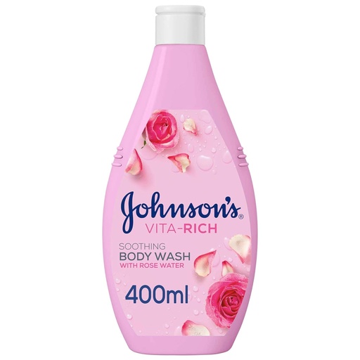 [3574661093925] Johnsons Body Wash - Vita-Rich, Soothing Rose Water, 400ml