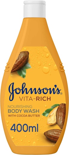 [3574661296128] Johnsons Body Wash - Vita-Rich, Nourishing Cocoa Butter, 400ml