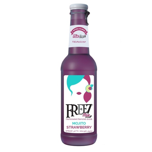 [762571500296] Freez Mix Carbonated Flavoured Mojito Strawberry Drink 275 ml