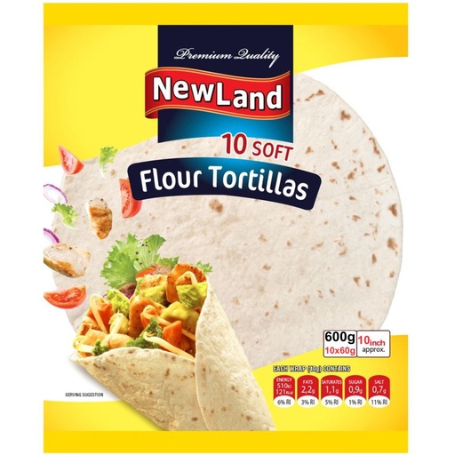 Newland Tortilla Flour 10 Inch 600g