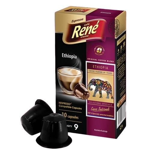 [5902480013271] Cafe Rene Coffee Capsules Ethiopia 10 Capsules