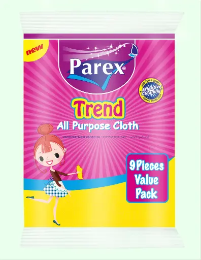 [8699971791394] Parex Trend, Cleaning Cloth, 9 Pcs, 38 X 30 Cm.
