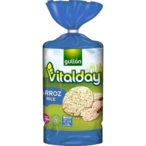 [8410376033151] Gullon Vitalday Gluten Free Rice Cake, 130g