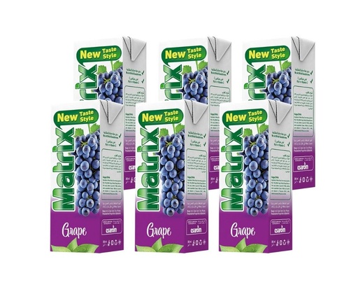 [6253506686047] Matrix Grape Juice 200ml × 6