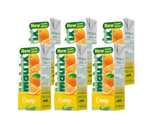 [6253506686160] Matrix Orange Juice 200ml × 6