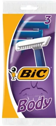 [3086126636641] Bic Shaver Body Pouch 3 pcs

