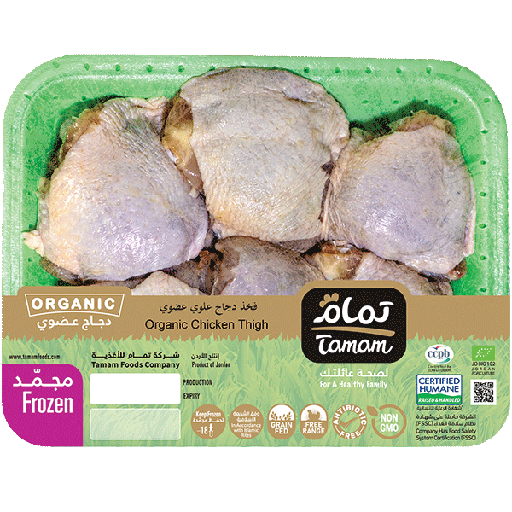 [6253006561745] Tamam Frozen Organic Chicken Thigh 650g