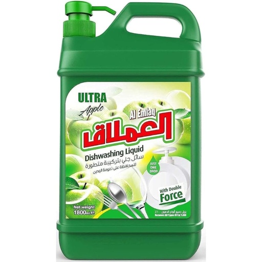 [6253009211449] AL Emlaq Dishwashing Liquid - Apple 1.8L 