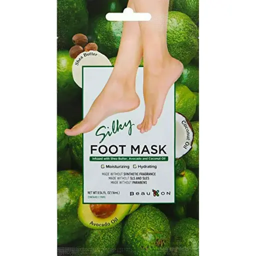 [8809597412980] BeauKON Silky Foot Mask, Moisturizing & Hydrating, Made Without Synthetic Fragrance, SLS, Sles, Parabens
