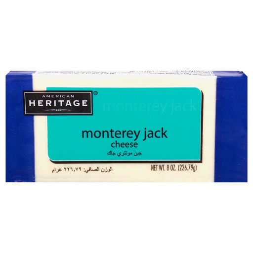 [071505018791] American Heritage Monterey Jack Cheese 226.79g
