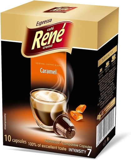 [5902480014001] Cafe Rene Coffee Capsules Caramel 10 Capsules