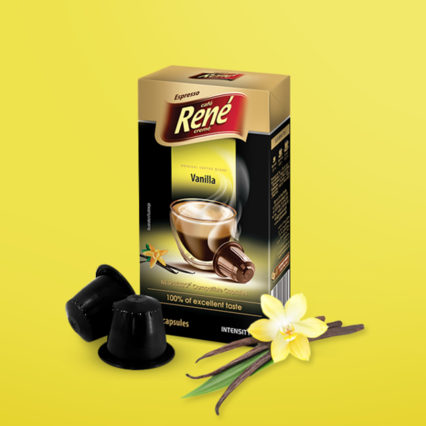 [5902480014025] Cafe Rene Coffee Capsules Vanilla 10 Capsules