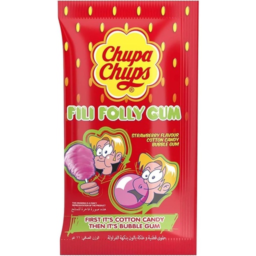 [6921211111559] Chupa Chups Strawberry 11g
