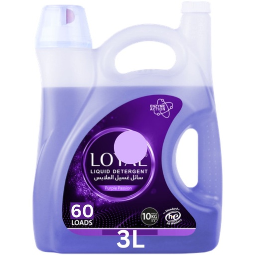 [6253339115752] Loyal Laundry Liquid Detergent Purple Passion 3L
