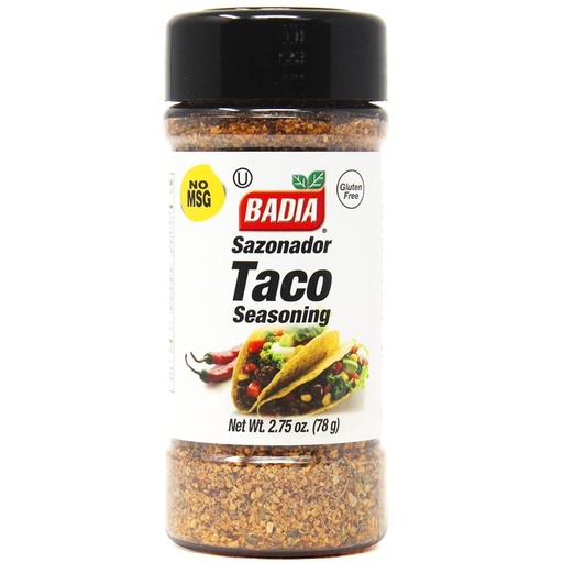 [033844002633] Badia Taco Seasoning, 78g