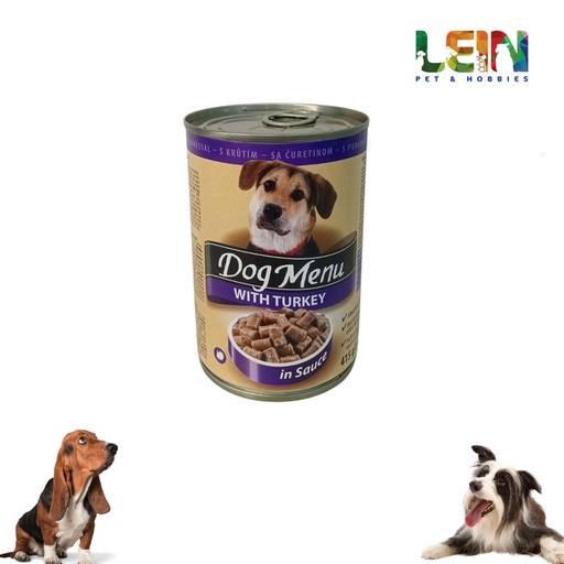 [9120041363238] Dog Menu With Turkey 415g