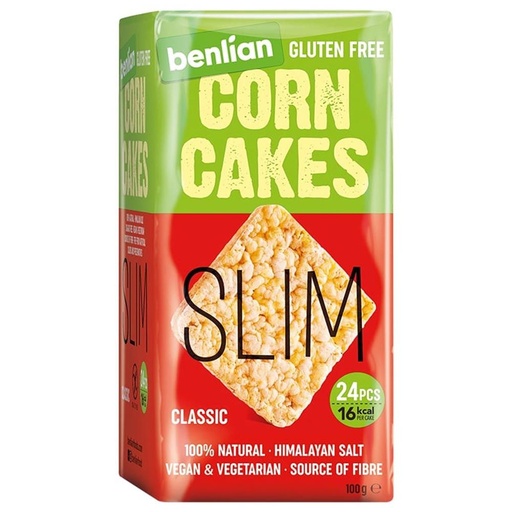 [8606018701520] Benlian Slim Corn Cakes Classic 100g