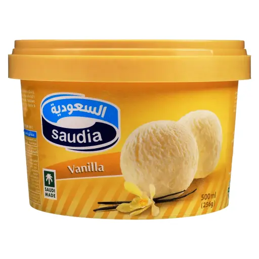 [6281039525212] Saudi Ice Cream Vanilla 500ml