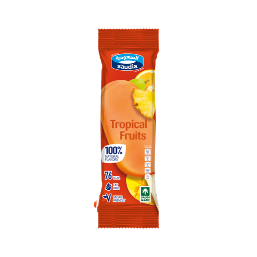 [6281039563610] Saudia Tropical Fruits Ice Cream Stick, 80ml
