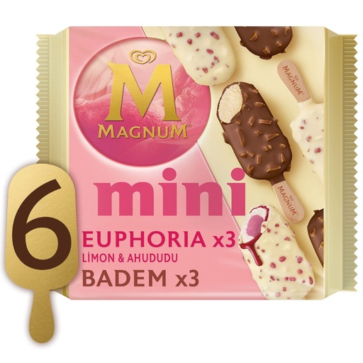 [8683130073896] Magnum Mini Euphoria Lemon & Rasberry Sticks 6 x 55ml