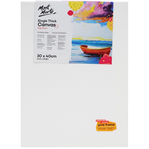 [9328577017780] Mont Marte Signature Canvas Single Thick 30 x 40cm
