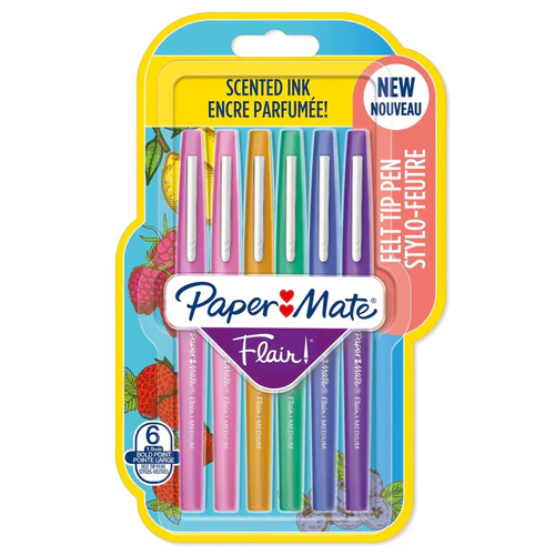 [3026981384660] Paper Mate Flair Scented Ink Medium 0.7mm Felt Tip Pen Set - Scented
