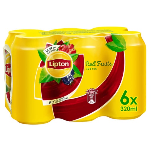 [6281168001366] Lipton Ice Tea Berry Cocktail 330ml x 6