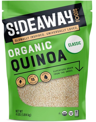 [810067110273] Sideaway Foods Organic Quinoa, 1.814kg