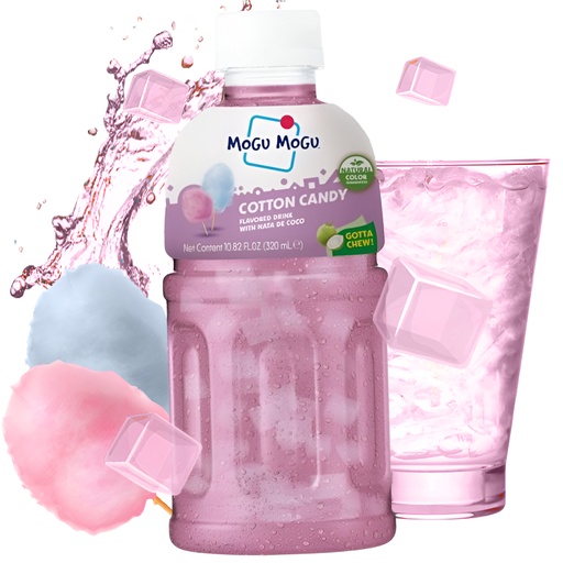 [8850389118870] Mogu Mogu Cotton Candy Drink 320ml