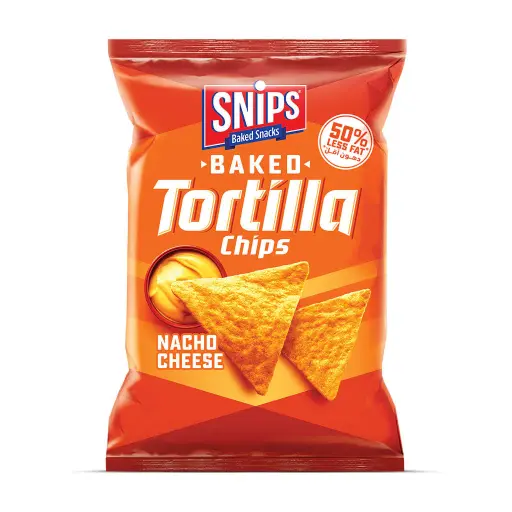 [5281128105586] Snips Baked Tortilla Chips Nacho Cheese 62g 