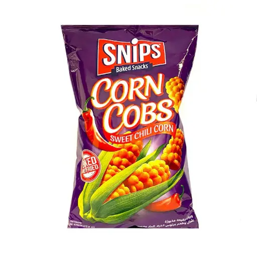 [5281128102080] Snips Baked Corn Cobs Sweet Chili 140g 