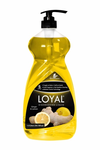 [6253339113178] Loyal Dishwashing Liquid Ginger & Lemon 1.5L