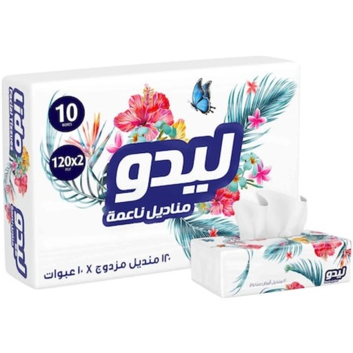 [6294018800781] Lido Facial Tissues - Pack Of 3 Boxes - 140 Tissues 