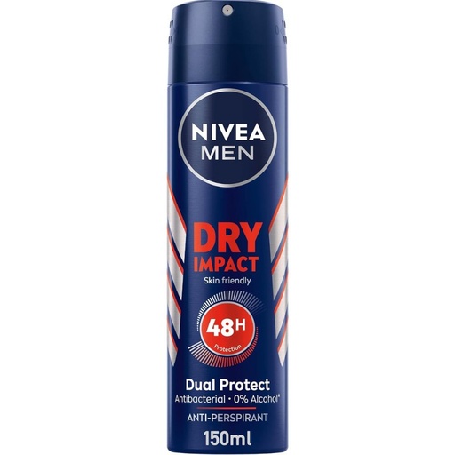 [4005808816026] NIVEA MEN Antiperspirant Spray for Men Dry Impact 150ml 