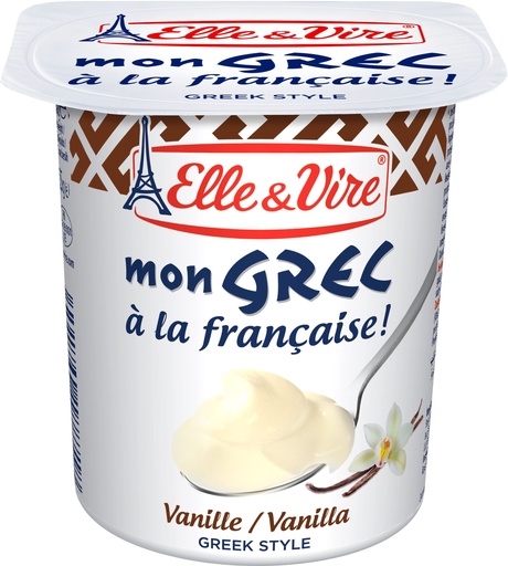 [3451790011917] Elle & Vire Mon Grec - Vanilla 125g