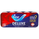 [6294018801367] Fine Deluxe Extra Strong Velvety Thick Toilet Rolls, Pack Of 10 Rolls, 3 Ply-