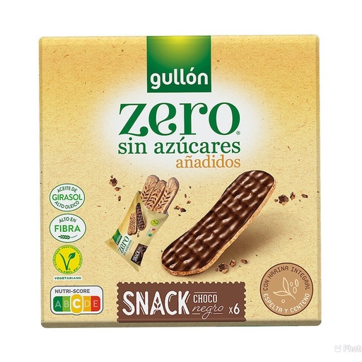 [8410376064469] Gullon Dark Chocolate Snack Zero Sugar 150g 
