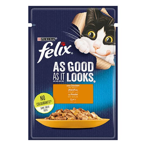 [7613287490261] Purina Felix Chicken in Jelly Wet Cat Food, 85g 