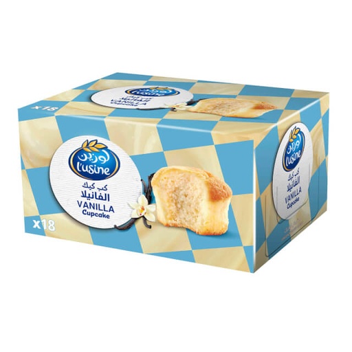 [6281007044080] Lusine Cupcake Vanilla 30g x 18pcs