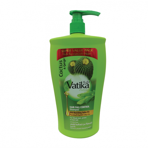[6291069706918] Vatika Hair Fall Control Cactus & Gergir Shampoo 600ml