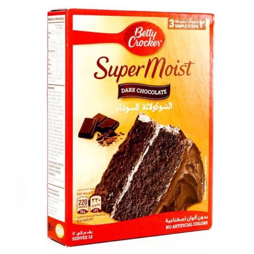 [0016000438309] Betty Crocker Dark Chocolate Cake Mix 500g