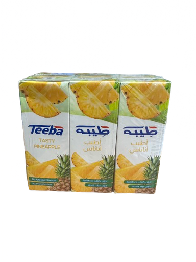 [6253342505021] Teeba Tasty Pineapple 250ml x 6