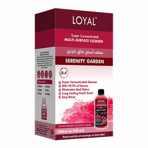 [6253339113901] Loyal Super Concentrated Multi Cleaner Serenity Garden 200ml 