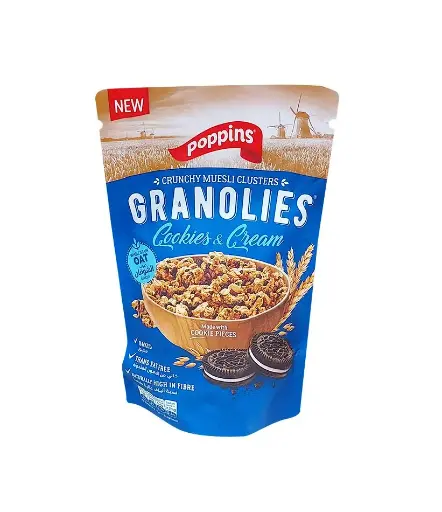 [5281128603426] Poppins Granolies Cookies & Cream Oats 350G 