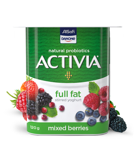 [6281022117264] Activia Stirred Yoghurt Full Fat Mixed Berries 120g 
